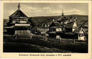 1939 Kőrösmező, Körösmező, Jaszinya, Jasina, Yasinia (Máramaros); Sztrutiuszki híres fatemplom a XVI. századból / Orthodox wooden church from the 16th century