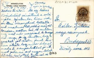 1940 Aknaszlatina, Slatinské Doly, Szolotvino, Solotvyno (Máramaros); Sófejtés a bánya belsejében / ...