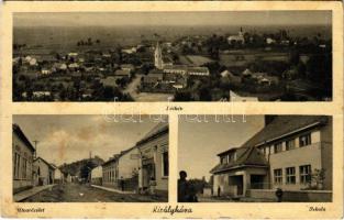 1941 Királyháza, Koroleve; utca, iskola / street, school (EK)