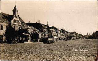 1940 Szászrégen, Reghin; bevonulás, katonai teherautó / entry of the Hungarian troops, military automobile, truck. photo (fl)