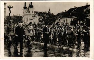 1940 Marosvásárhely, Targu Mures; bevonulás, Horthy Miklós kormányzó / entry of the Hungarian troops, Regent Horthy