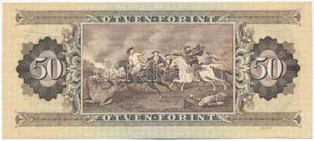 1986. 50Ft "D 448 063637" látványosan eltolódott nyomat és nyomdai papírráncok T:F szép pa...