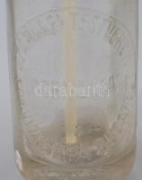 Szarvasi testvérek Cornelia szikvízgyára Budapest feliratos szódás, szikvizes üveg
