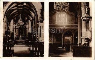 1939 Rozsnyó, Roznava; Római katolikus székesegyház, szentély és kórus, belső / cathedral, interior (fl)