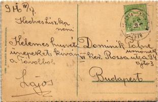 1916 Besztercebánya, Banská Bystrica; Garam parti részlet. Sonnenfeld Mór kiadása / Hron riverside