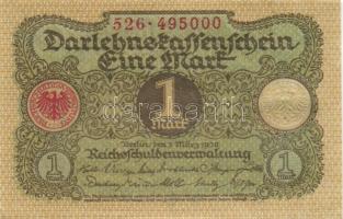 Német Birodalom / Weimari Köztársaság 1920. 1M (4x) közte közeli sorszámokkal T:I,I-