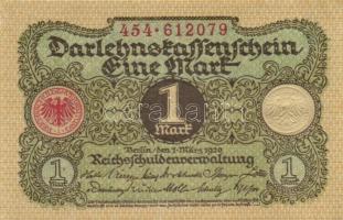 Német Birodalom / Weimari Köztársaság 1920. 1M (3x) T:I
