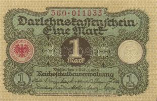 Német Birodalom / Weimari Köztársaság 1920. 1M (3x) egymás utáni sorszámokkal T:I