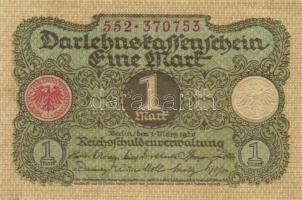 Német Birodalom / Weimari Köztársaság 1920. 1M (3x) egymás utáni sorszámokkal T:I