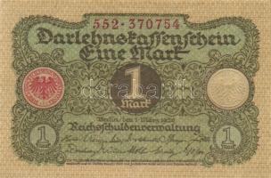 Német Birodalom / Weimari Köztársaság 1920. 1M (3x) egymás utáni sorszámokkal T:I