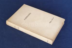 Ortega Y Gasset, José:  A szerelemről. José Ortega Y Gasset emlékedései. Német nyelvből Szentkuty Pál fordította. A borítólapot Fenyves Sándor tervezte. (Budapest, 1942). Bibliotheca (Sylvester Rt.) [3]-231 + [1] p. Első magyar kiadás. José Ortega Y Gasset (1883-1955) spanyol filozófus, esztéta, morál- és történelemfilozófus, a filozófiai esszé nagymestere. A két világháború közötti magyar esszéírókra, Halász Gáborra, Szerb Antalra, Németh Lászlóra, Cs. Szabó Lászlóra, Hamvas Bélára és később Bibó Istvánra igen jelentős hatással volt. Legnevezetesebb műve, az 1930-ban napvilágot látó ,,La rebelión de las masas&quot; című kötete 1938-ban jelent meg magyar fordításban, ,,A tömegek lázadása&quot; címen. Jelen kötete kisebb történeti és művészeti írásainak gyűjteménye, egyben a második magyar Ortega-kötet. A tartalomból: A nő hatása a történelemre - Salome esete - Beszélgetés golfozókkal a Dharmáról - Vázlatok a szerelemről: A szerelem Stendhalnál. Szerelem, extázis, hipnózis. A szerelmi kiválasztás - Hallgatás, a nagy brahman. Az első előzéken elhelyezve az eredeti illusztrált kiadói első borító. Az első néhány ív leveleinek alsó sarkán apró foltosság. Feliratozott kiadói egészvászon kötésben. Jó példány.