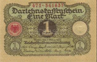 Német Birodalom / Weimari Köztársaság 1920. 1M (3x) T:I