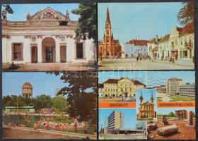 Kb. 200 db MODERN magyar város képeslap / Cca. 200 modern Hungarian town-view postcards