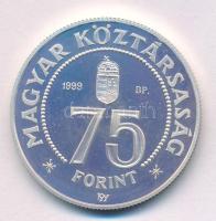 1999. 75Ft Ag "75 éves a Magyar Nemzeti Bank" T:UNC,AU (eredetileg PP) 
Adamo EM158