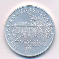 1997. 2000Ft Ag "Régi balatoni hajók / Helka és Kelén" T:BU Adamo EM146