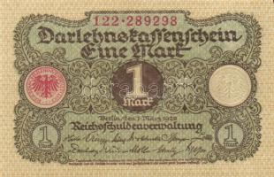 Német Birodalom / Weimari Köztársaság 1920. 1M (3x) T:I