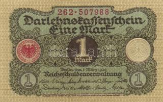 Német Birodalom / Weimari Köztársaság 1920. 1M (4x) T:I