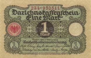 Német Birodalom / Weimari Köztársaság 1920. 1M (4x) T:I