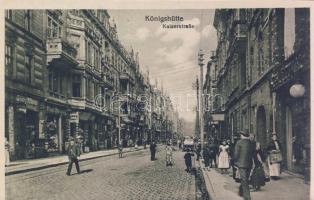 Chorzów (Königshütte) with tobacconist shop and the shops of Georg Münzer and Paul Brinnig