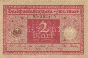 Német Birodalom / Weimari Köztársaság 1920. 2M (4x) piros nyomatos variáns T:I,I-