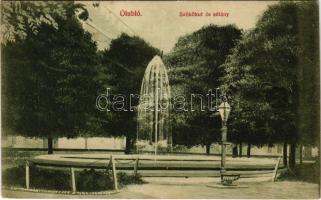 1914 Ólubló, Ó-Lubló, Stará Lubovna; Szökőkút és sétány. Blayer Bernát kiadása / fountain and promenade (Rb)