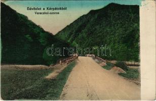 Vereckei-hágó, Veretsky Pass (Bereg); Vereckei-szoros. Nagy Albert kiadása / gorge (EK)