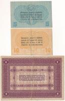 Olaszország / Velence / Osztrák-magyar megszállás 1918. 5c + 10c + 1L T:VF,F szép papír
Italy / Ven...