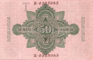 Német Birodalom / Császárság 1910. 50M (2x) egymás utáni sorszámokkal T:I-