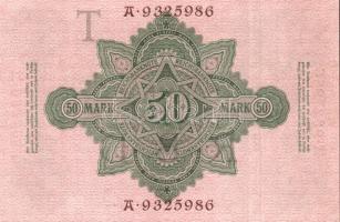 Német Birodalom / Császárság 1910. 50M (2x) egymás utáni sorszámokkal T:I-