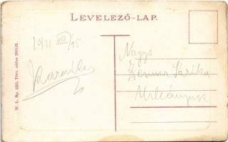 Oravica, Oravita; vízesés. W.L. Bp. 1210. 1910/13. / waterfall (kopott sarkak / worn corners)