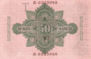 Német Birodalom / Császárság 1910. 50M (2x) egymás utáni sorszámokkal T:I-