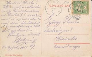 1910 Berettyóújfalu, Római katolikus templom, belső. Adler Béla kiadása