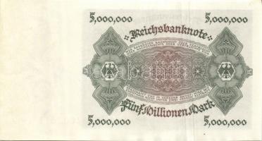 Német Birodalom / Weimari Köztársaság 1923. 5.000.000M (3x) egymás utáni sorszámokkal T:I-