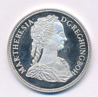 DN &quot;Magyar tallérok utánveretben - Mária Terézia tallérja 1741&quot; Ag emlékérem (20,06g/0.999/38,5mm) T:PP ujjlenyomat