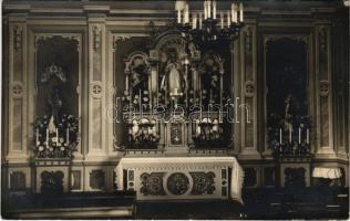 Rimaszombat, Rimavská Sobota; Kórház kápolnájának belseje az 1912-es átépítés után / chapel of the hospital after the reconstruction in 1912, interior. photo