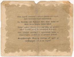 1848. 10Ft "Kossuth bankó", "JQ. 10659 70" T:VG,G nagyobb szakadás Adamo G111