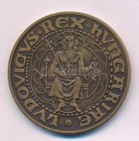 Tóth Sándor (1933-2019) 1986. "Debrecen 625 éve város - Nagy Lajos" kétoldalas bronz emlék...