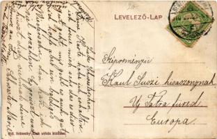 1910 Besztercebánya, Banská Bystrica; M. k. kereskedelmi iskola. Ivánszky Elek utóda / trade school ...