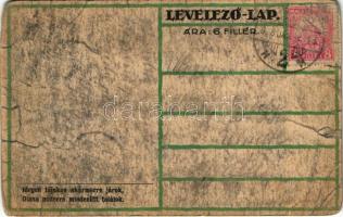 Kiránduló hölgy művészlap; Diana púder reklám / Hungarian art postcard, hiking lady. Advertisement o...