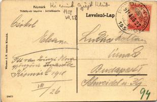 1918 Késmárk, Kezmarok; Thököly vár kápolna. Wiesner J. F. kiadása / Schloßkapelle / castle chapel +...