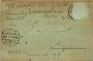 1899 (Vorläufer) Szekszárd, Szegzárd; Garay tér, Garay János szobor felavatási ünnepsége 1898-ban, m...