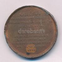 1856. &quot;Emlékül az Esztergomi Főegyház felszentelése ünnepére Aug. 31-én 1856.&quot; bronzozott ón emlékérem (38mm) T:VF ph, patina