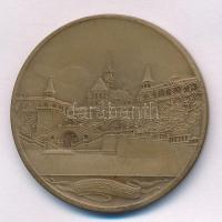 Berán Lajos (1883-1943) ~1931. "Budapesti emlék" kétoldalas bronz emlékérem (40mm) T:AU ki...
