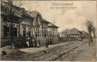 1913 Budapest XV. Pestújhely, László utca, Antal Lajos és Jenisch Éva üzlete (r)