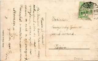 1911 Galgóc, Frasták, Hlohovec; Ferenc József tér, Bródy Simon könyvnyomdája, papírkereskedés üzlete...