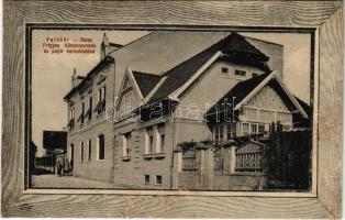 1913 Felsőőr, Oberwart; Reisz Frigyes könyvnyomdája és papírkreskedés üzlete / Buchdruckerei und Papierhandel  / book printing shop (r)