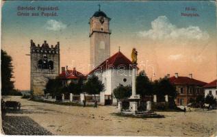 1931 Poprád (Magas-Tátra, Vysoké Tatry); Fő tér, Galló Ede üzlete / main square, shop (EK)