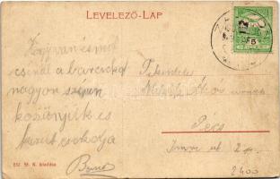 Zajzon, Zaizon-fürdő, Zajzonfürdő, Zizin; Sétatéri részlet / promenade, villas (EK)