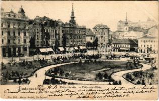 1905 Budapest I. Tabán, Döbrentei tér, Steinfeldi sörház, Tabáni bor és sörcsarnok, Keller Ignác és Hoffmann Gyula üzlete, piac. Ganz Antal No. 108. (EB)