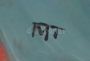 MT jelzéssel: Alak. Olaj, farost. Jobb felső sarkában vágott. 50x40 cm